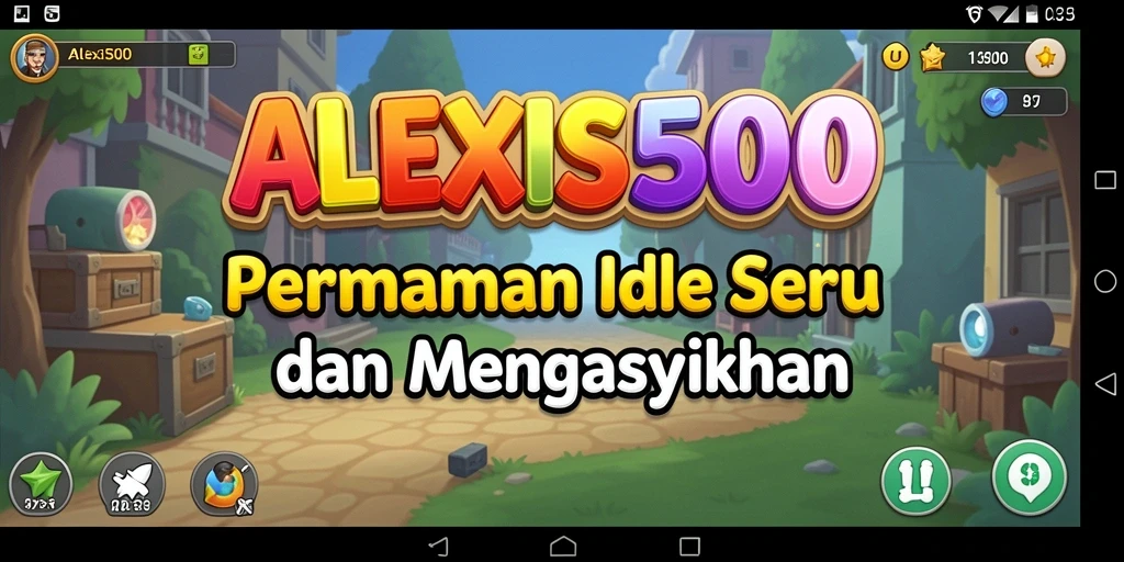 Tampilan gameplay menarik dari ALEXIS500 yang menggambarkan mekanisme idle.