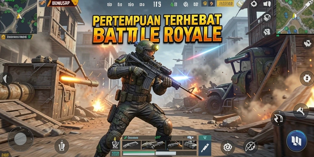 Tampilan gameplay seru di BONUSRP dengan pertempuran mendebarkan.