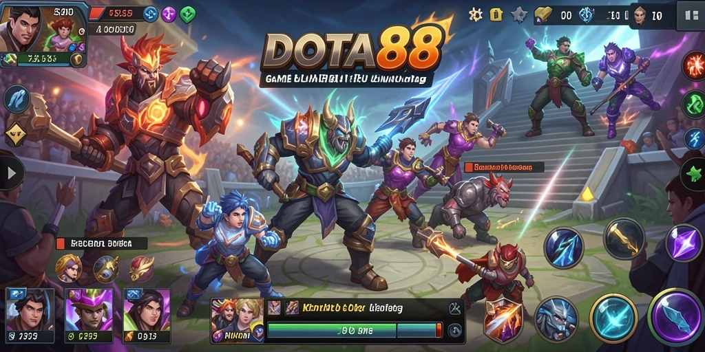 Tampilan gameplay menegangkan dari DOTA88 yang akan memukau Anda.