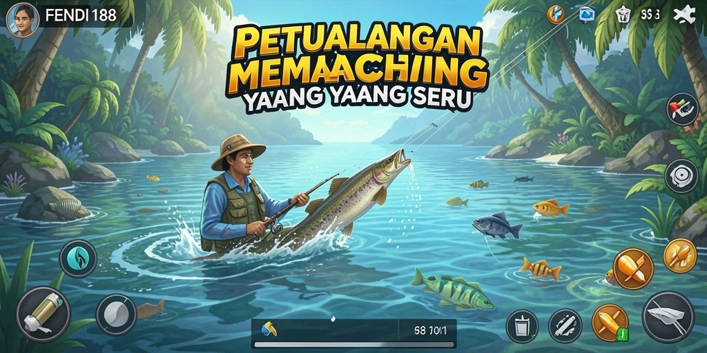 Tangkapan besar dalam permainan memancing FENDI188 yang seru.