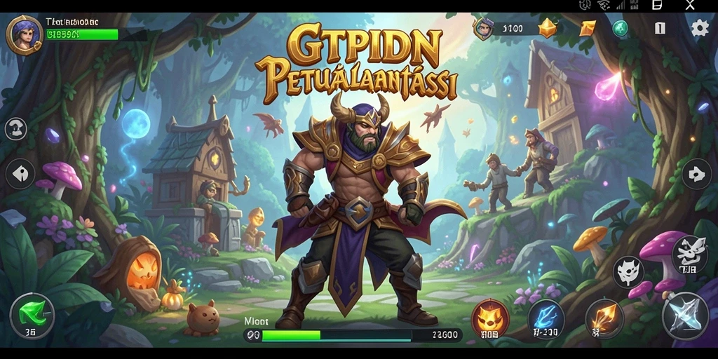 Tampilan gameplay epik di dunia fantasi GTPIDN.