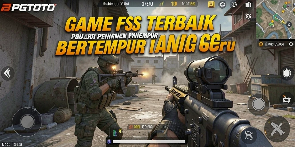 Tampilan gameplay PGTOTO dengan aksi menembak yang seru dan grafis menawan.